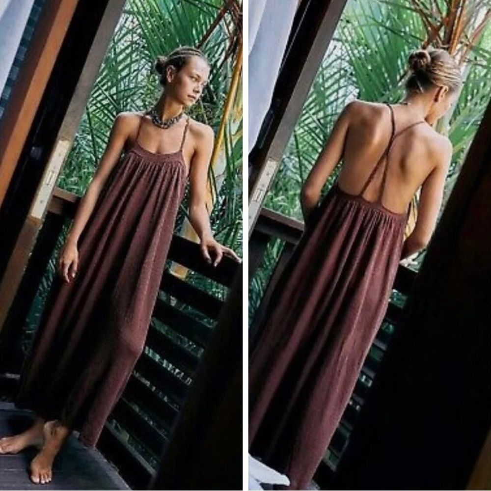 NWT  Free People Under The Stars
Sweater Terry Midi Dress XS
NWT